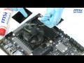 msi applying thermal paste on a lga1150 cpu