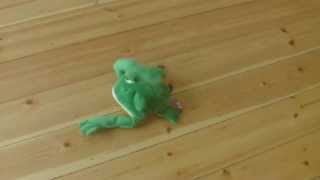 rolling laughing frog, funny roll on the floor laughing toy