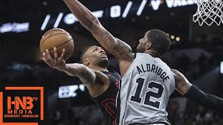Portland Trail Blazers vs San Antonio Spurs Full Game Highlights / April 7 / 2017-18 NBA Season