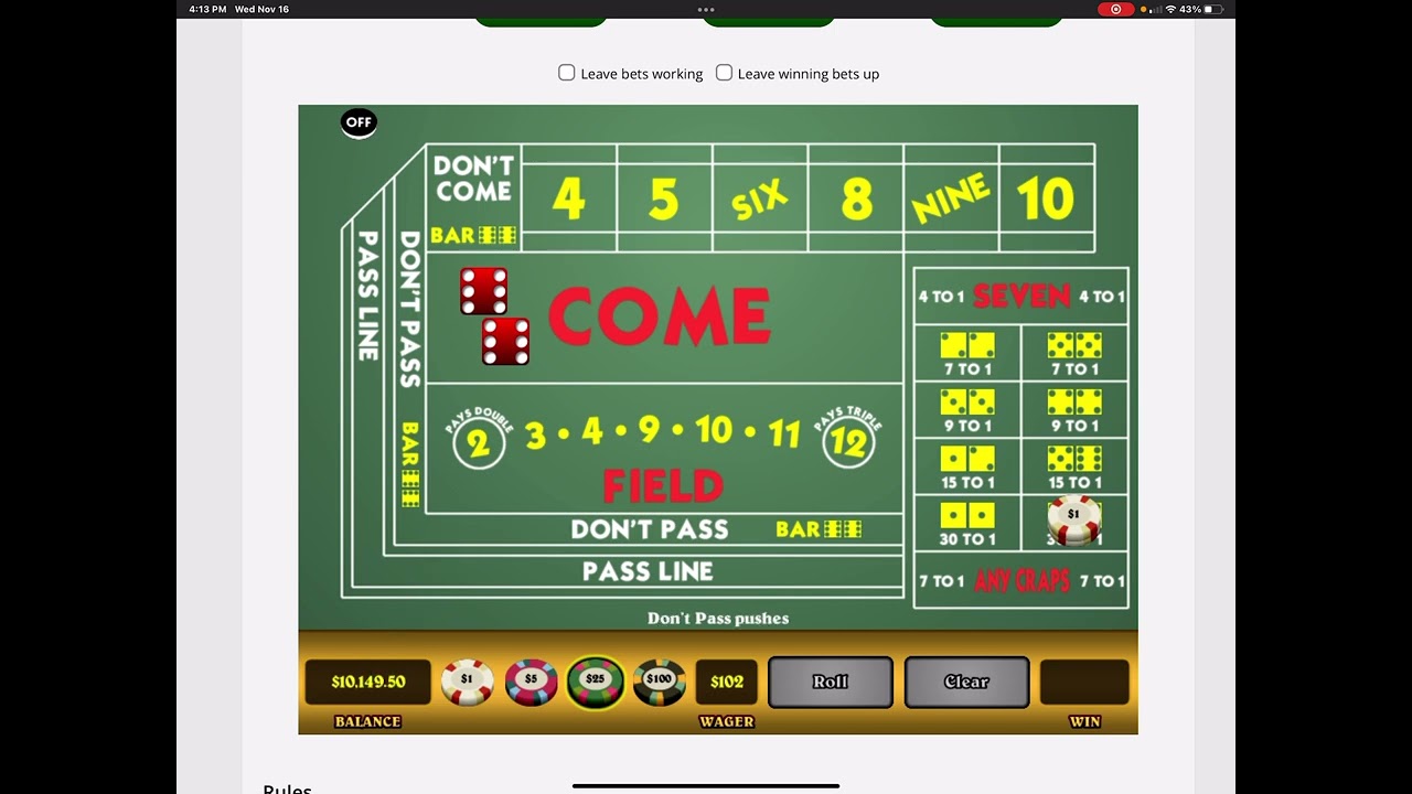 Craps Winning Strategy To Beat The Casino - YouTube