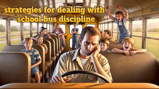 Strategies For Dealing With School Bus Discipline