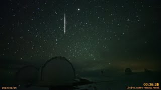 ハワイ・マウナケア星空ライブカメラ 2023年2月25日UTの流星ダイジェスト/Meteors over Maunakea, Hawaii,  25 Feb 2023 UT