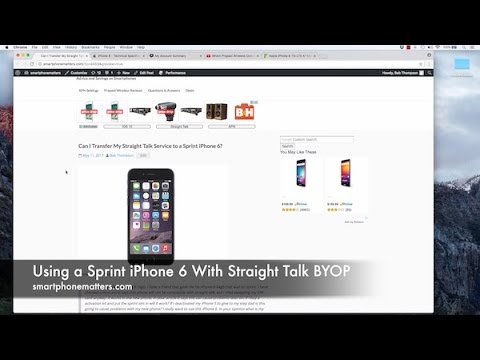 Using a Sprint iPhone 6 With Straight Talk BYOP Using a Sprint iPhone 6 With Straight Talk BYOP