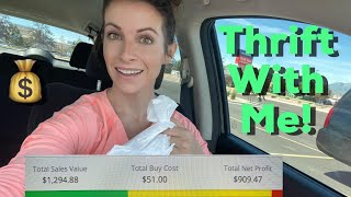 Thrift With Me! HUGE Thrift Haul - Finding Over $1K Total Profit Selling on Amazon & eBay 😳