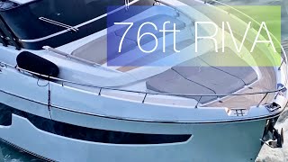 3600 HORSEPOWER | 76ft Riva Luxury Cruiser Yacht | Biscayne Bay