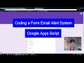 Google Apps Script Easy First Project - Word Detection Email Add-on - Forms, Sheets, Gmail