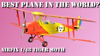This took me a year to build! - Airfix 1/48th scale De Havilland Tiger Moth.