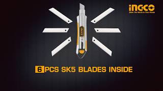 INGCO  Snap off blade knife HKNS1808