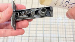 How to fix a Stiff Door Handle By Cleaning And Oiling #howto