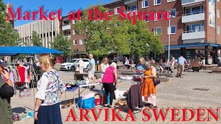 Market in Arvika Town Square - Arvika torg | Arvika, SWEDEN