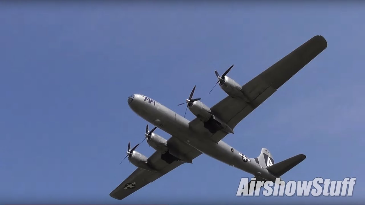 Amazing B-29 Superfortress Takeoff - Right Overhead! - YouTube