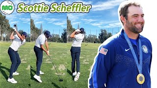 Scottie Scheffler スコッティ・シェフラー 米国の男子ゴルフ スローモーションスイング!!!