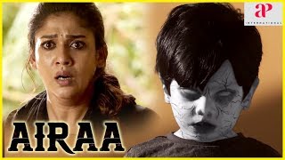 Nayanthara feels the presence of ghost | Airaa Movie Scenes | Kalaiyaran fails to convince the soul