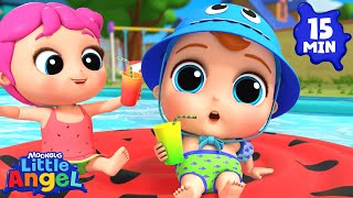 Swimming Song | Little Angel And Friends Kid Songs