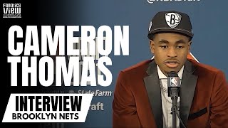 Cameron Thomas on "Match Made in Heaven" With Brooklyn & James Harden Being His Favorite Player
