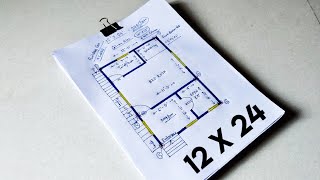 12 x 24 small house plan II 12 X 24 GHAR KA NAKSHA II 12 X 24 HOME DESIGN
