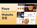 Responsive Restaurant Website Design Using HTML & CSS | Step By Step Tutorial