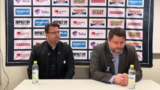 Presskonferensen efter MoDo-Brynäs