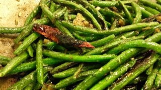 Dry-fried Sichuan green beans (without deep frying) 干煸四季豆