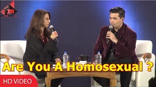 Are You A Homosexual ? | Karan Johar | Best Answer By Karan Johar | Filmymantra.com