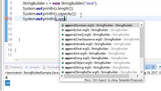 42 StringBuilder class in java
