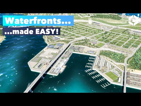 Use the NEW Cut-& Fill-Roads to build Amazing Waterfronts extremely easy! Cities Skylines 2