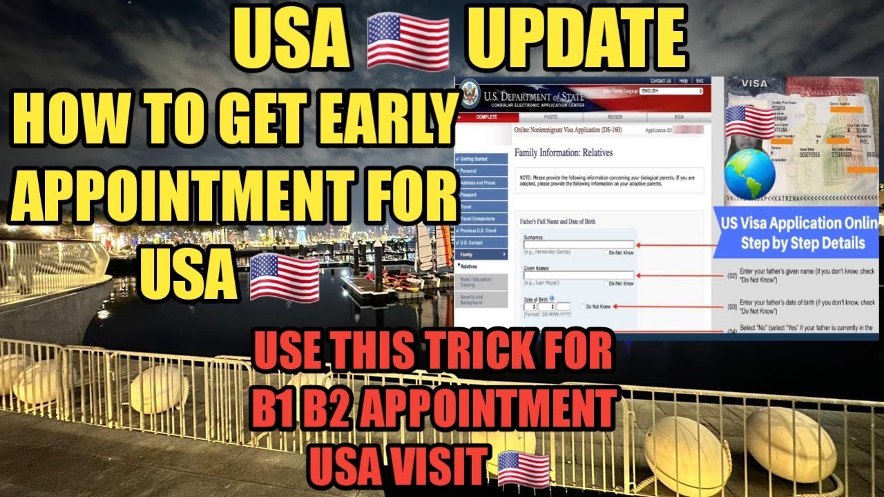 How To Get Early Appointment For Usa B1 B2 Visa | How To Book ...