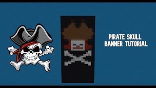 How to make a Pirate skull banner in Minecraft.