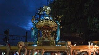 沼袋氷川神社例大祭　宵神輿渡御（2016年8月）