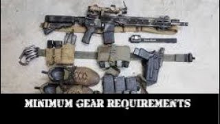 Minimum Gear Requirements