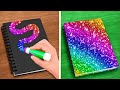 COOL SCHOOL HACKS AND DIY CRAFTS || Rainbow School Drawing Tips By 123 GO!LIVE