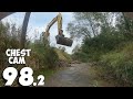 My Point Of View - Beaver Dam Removal With Excavator No.98.2 - Chest Cam