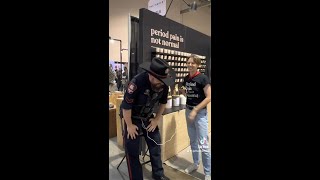 Cop Tries Period Pain Simulator - and it goes exactly as you'd expect (funny)