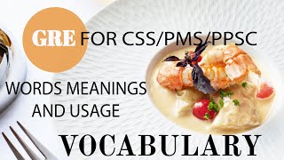 GRE Vocabulary for beginners | GRE vocabulary | GRE words | GRE vocabulary for CSS | GRE word list