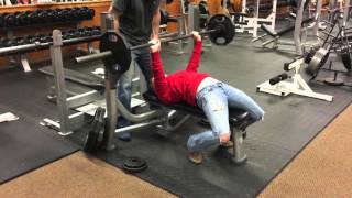 115 Bench Press Girl