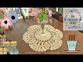 58. DIY crochet doily | Hướng dẫn móc khăn trải bàn tròn xinh xắn | by changmy