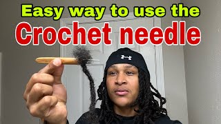 😱 How to use the crochet  hook on dreads / video Official