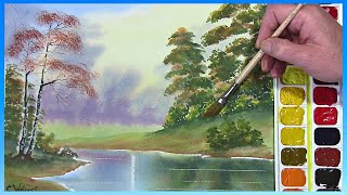 PAINT BOB ROSS IN WATERCOLOR...TRANQUILITY COVE