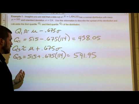 2 - Quartiles of Normal Distributions 2 - Quartiles of Normal Distributions