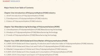 Polyoxymethylene (POM) Industry Analysis of Upstream Raw Materials \u0026 Downstream Demand