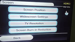 How to set wii HD wii2hdmi 480 progressive / widescreen