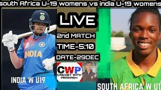 south Africa U-19 womens vs india U-19 womens live match