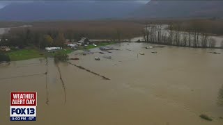 Flooding spreads through Skagit County | FOX 13 Seattle