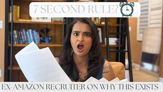 Ex-Amazon Recruiter explains the 7 second rule!