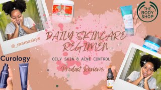 Summer 2022 Oily Skincare Regimen for Acne-Prone Skin || Curology vs. The Body Shop | Product Review