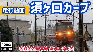 【走行動画】須ヶ口カーブを疾走する名鉄電車 Meitetsu train running on the Sukaguchi curve