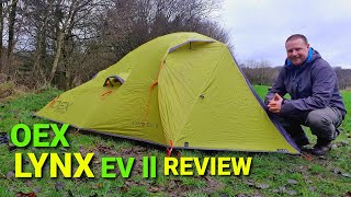 Oex evolution lynx ll, two man lightweight backpacking tent.