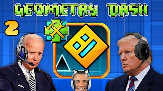 US Presidents Play Geometry Dash | Level Editor 2