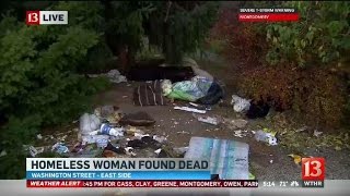 Homeless woman found dead