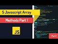 5 Javascript Array Methods Part 1: at, concat, entries, keys, every